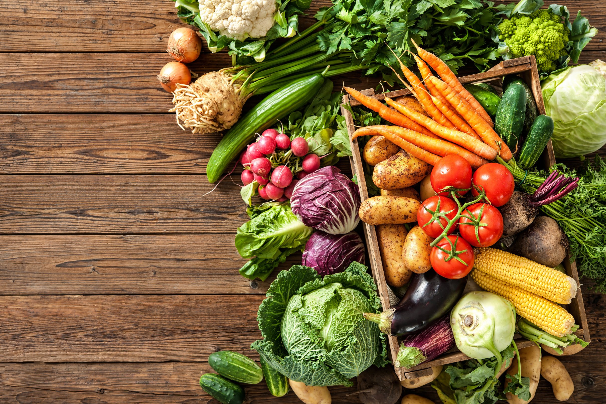 Assortment of  fresh vegetables